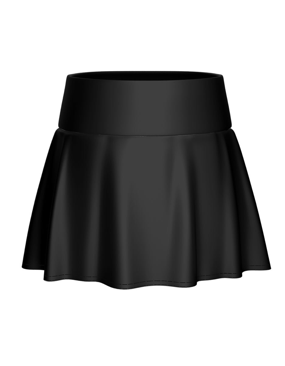 Solid Lycra Basqued Skort – Hamilton Theatrical